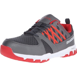 Reebok Men’s Rb4042 Sublite Cushion Work Safety Athletic Alloy Toe Shoes(Grey)
