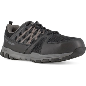 Reebok Mens Sublite Slip Resistant Steel Toe Work/Duty – Black(Black)