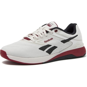 Reebok Nano X5 Mens Shoes, Cross Training Sneakers for Men(Luxe Grey/Retro Red/Black)