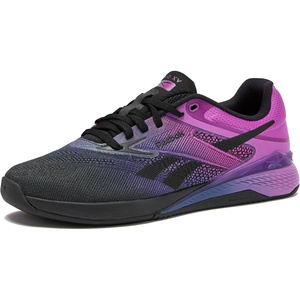 Reebok Nano X5 Sneakers for Women, Cross Training Gym Walking Shoes Women(Black/Twilight Purple/Purple Rave)