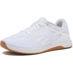 Reebok Nano X5 Sneakers for Women, Cross Training Gym Walking Shoes Women(White/Barely Grey/Reebok Gum)