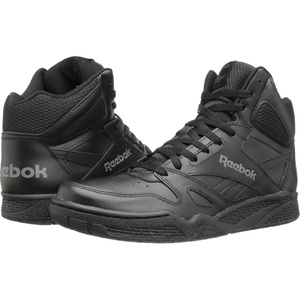 Reebok Royal BB4500 Hi2 High Top Sneakers for Men, Black or White Mens Basketball Shoes, Medium or Wide Width Size 7 to 14 Athletic Mens Shoes(Black/Shark)