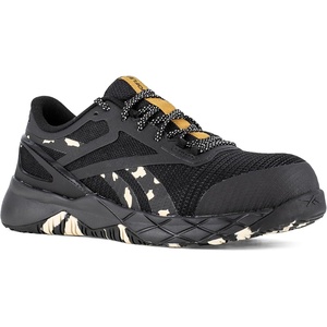 Reebok Women’s Nanoflex TR Composite Toe SD10 Slip-Resistant Work Shoe(Black)