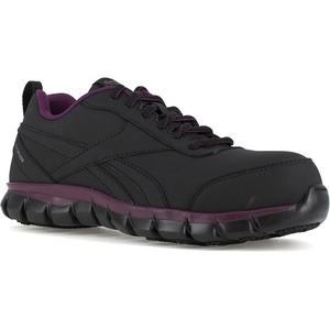 Reebok Women’s Rb046 Sublite Cushion Work Athletic Work Shoes(Black/Plum)