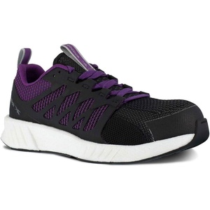 Reebok Womens Rb314 Womens Fusion Flexweave™ Work Safety Toe Athletic Work Shoe Heritage Teal(Purple)