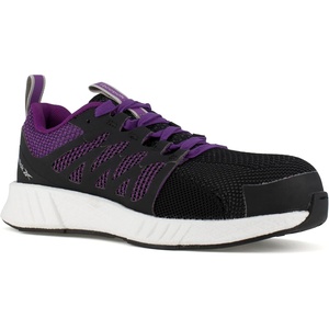 Reebok Work Fusion Flexweave Work Composite Toe Men’s Oxford(Black and Purple)