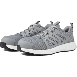 Reebok Work Mens Fusion Flexweave Slip Resistant Composite Toe Work/Duty – Black(Light Grey)