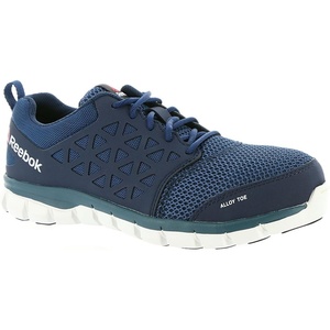 Reebok Work Mens Sublite Slip Resistant Steel Toe Work/Duty – White(Navy)