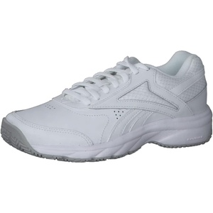 Reebok Work N Cushion Non Slip Work Shoes for Women(White Cold Grey 2)