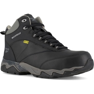Reebok Work Womens Beamer Waterproof Met Guard 8 Inch Electrical Composite Toe Work/Duty – Black(Black)