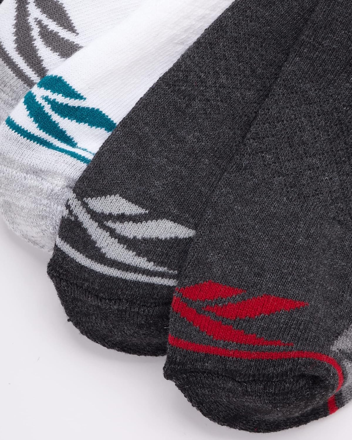 image:imageReebok Boys Low Cut Socks 6Pack MoistureWicking Cushioned Ankle Socks Breathable Cushioned Comfort with a Stretch Performance Fit and Reinforced Toe Seam for Sports or Everyday WearWhiteGreyBlack