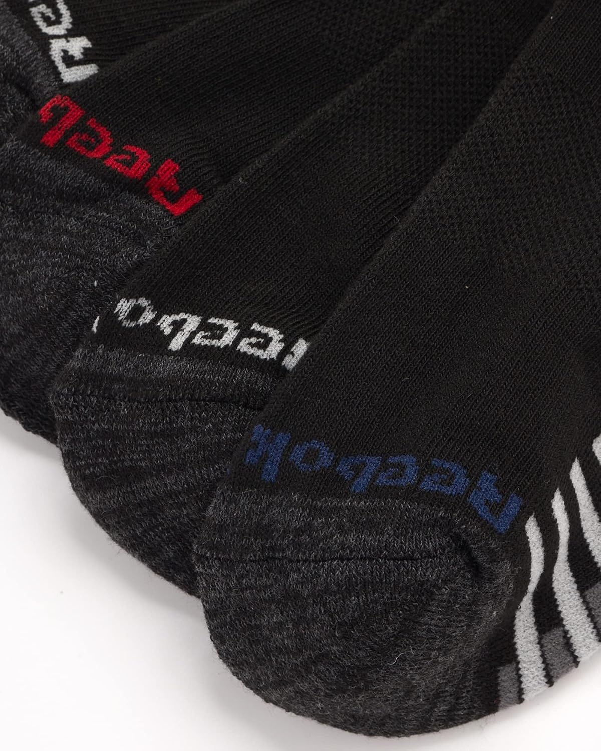 image:imageReebok Boys Quarter Socks 12Pack Cushioned Athletic Socks wArch Support MoistureWicking Breathable Fabric with a Reinforced Toe Seam Built for AllDay Active WearBlack Detail