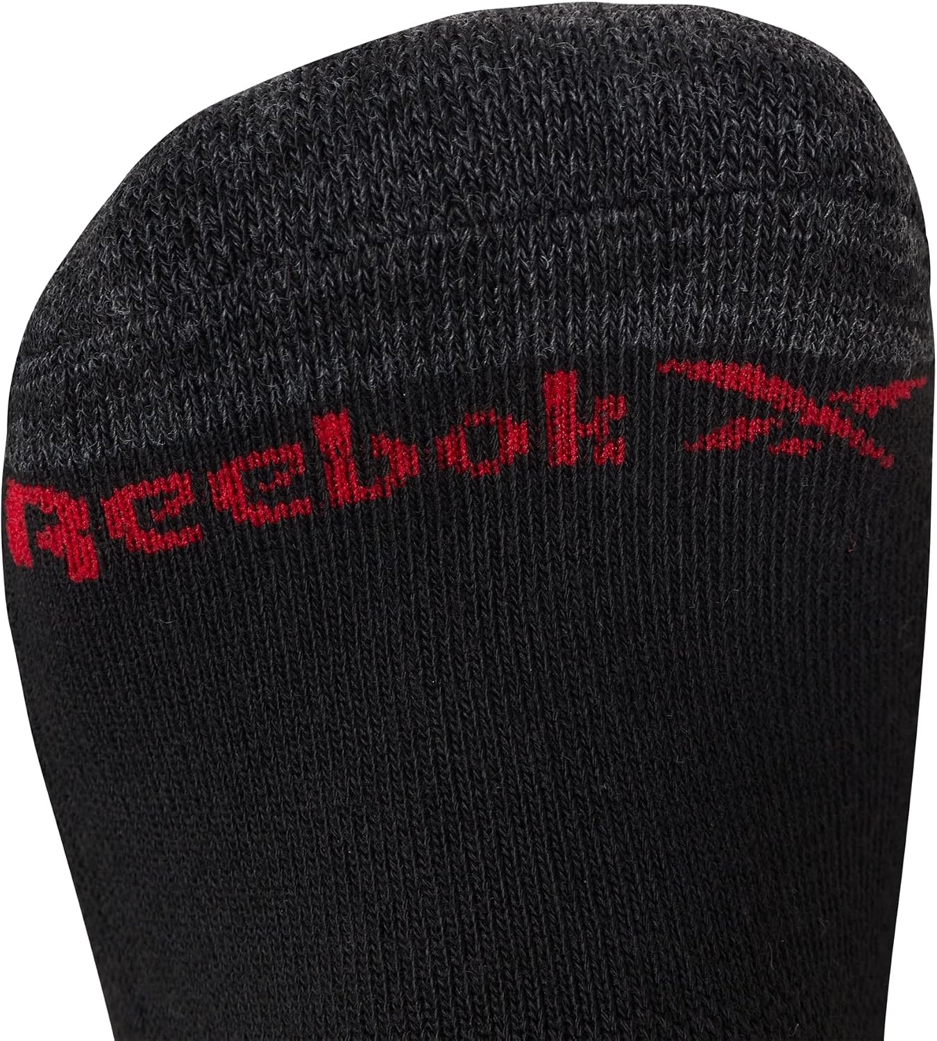 image:imageReebok Boys Quarter Socks 12Pack Cushioned Athletic Socks wArch Support MoistureWicking Breathable Fabric with a Reinforced Toe Seam Built for AllDay Active WearBlack Detail