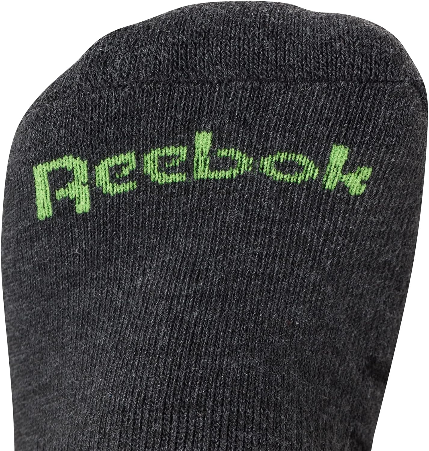 image:imageReebok Boys Quarter Socks 12Pack Cushioned Athletic Socks wArch Support MoistureWicking Breathable Fabric with a Reinforced Toe Seam Built for AllDay Active WearGrey Logo