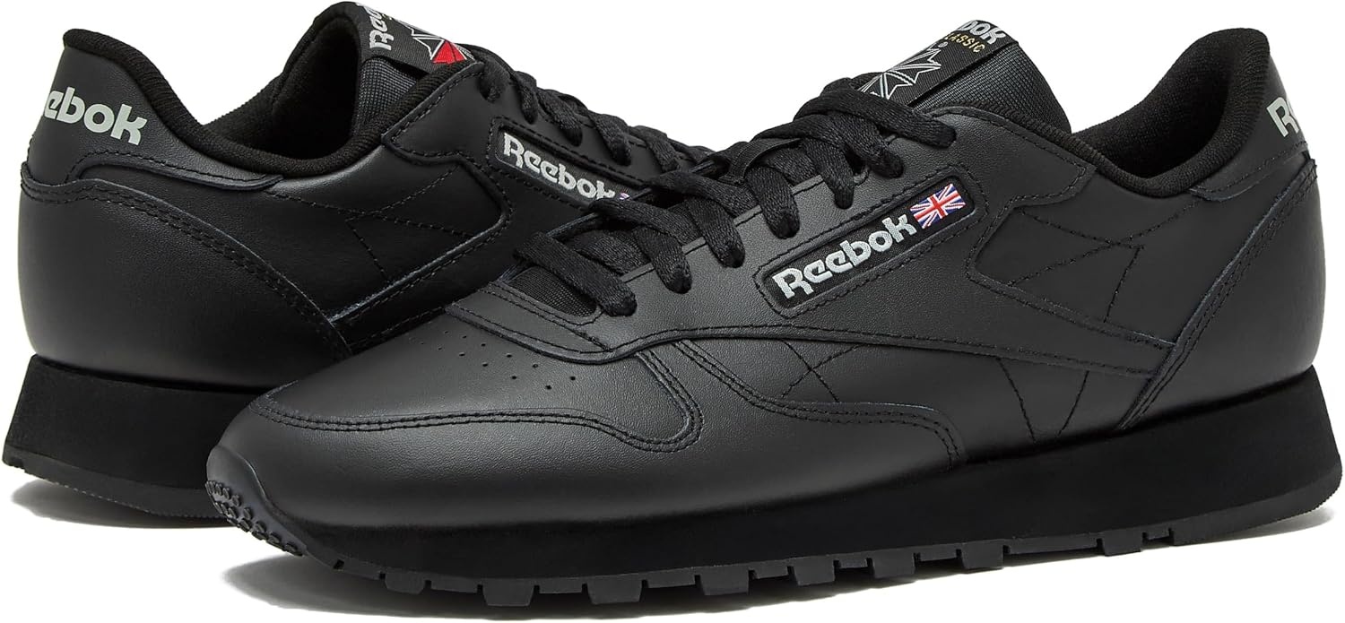 image:imageReebok Classic Leather Sneakers for Men Casual Tennis Mens ShoesCore BlackCore BlackPure Grey5