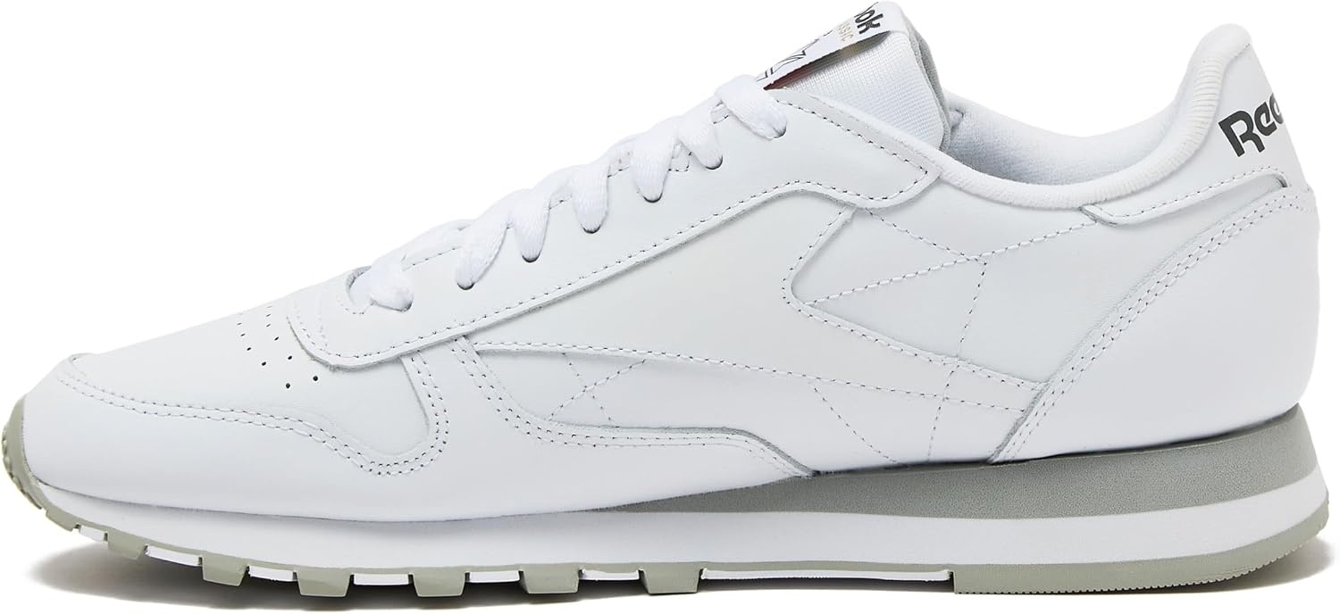image:imageReebok Classic Leather Sneakers for Men Casual Tennis Mens ShoesFootwear WhitePure Grey3Pure Grey