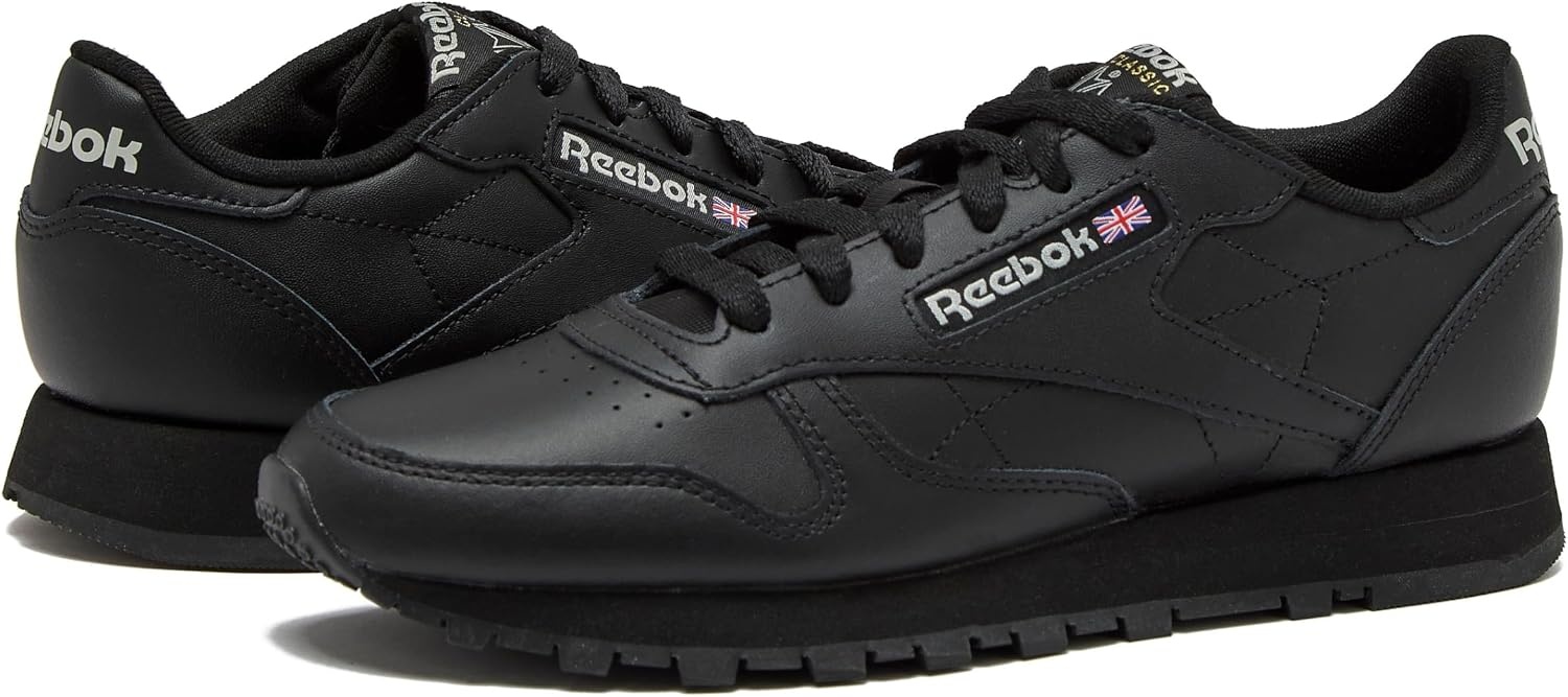 image:imageReebok Classic Leather Sneakers for Women Casual Tennis Womens ShoesCore BlackCore BlackPure Grey5