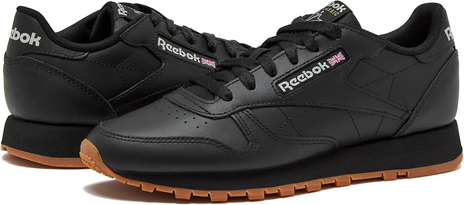 image:imageReebok Classic Leather Sneakers for Women Casual Tennis Womens ShoesCore BlackPure Grey5Reebok Gum3