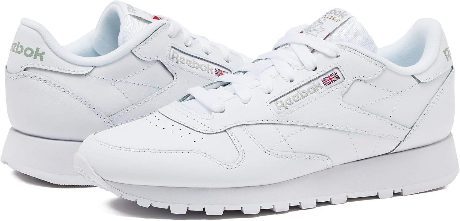 image:imageReebok Classic Leather Sneakers for Women Casual Tennis Womens ShoesFootwear WhiteFootwear WhitePure Grey3