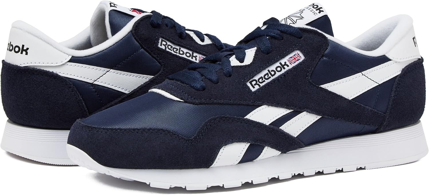 image:imageReebok Classic Nylon Mens Sneakers Tennis ShoesVector NavyFootwear WhiteFootwear White