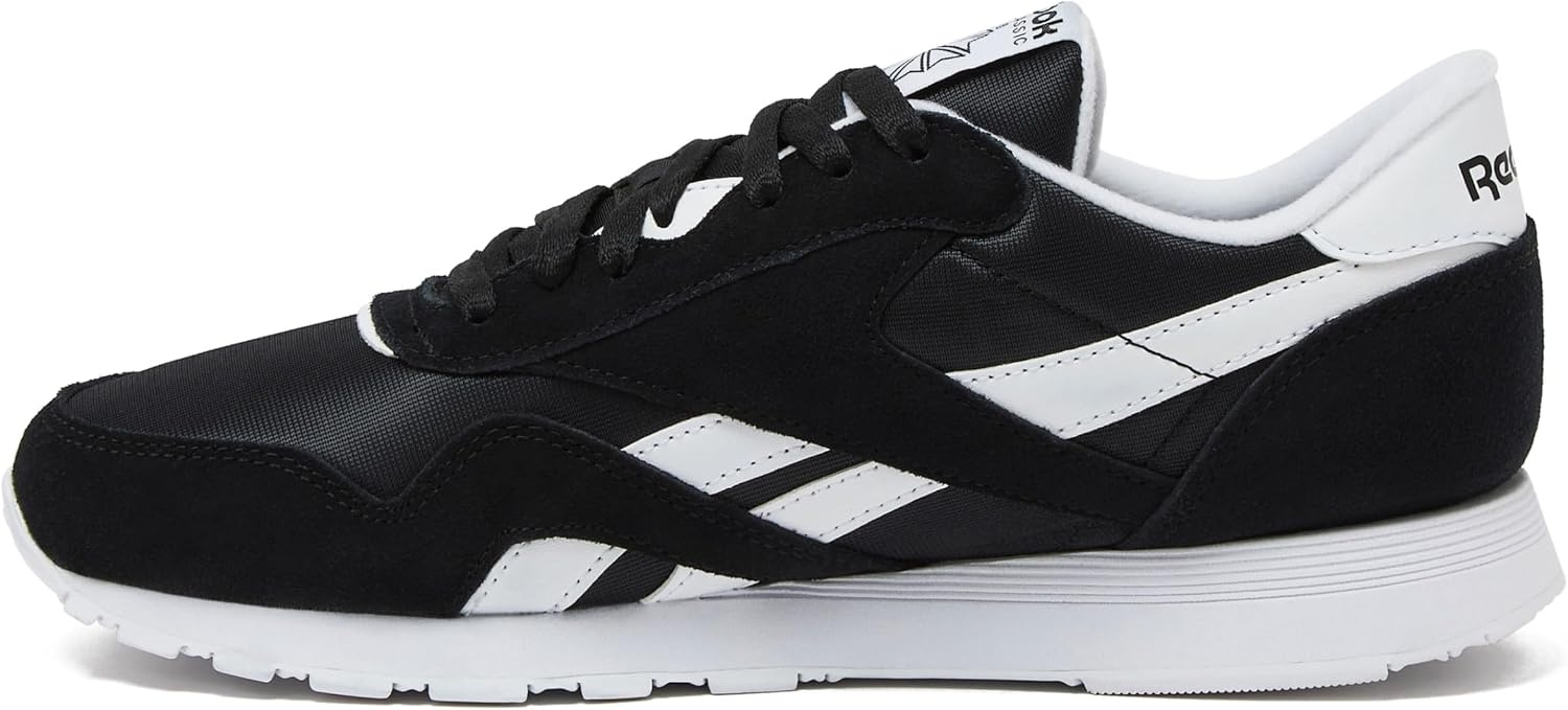 image:imageReebok Classic Nylon Womens Sneakers Casual Tennis Shoes WomenCblackFootwear WhiteFootwear White
