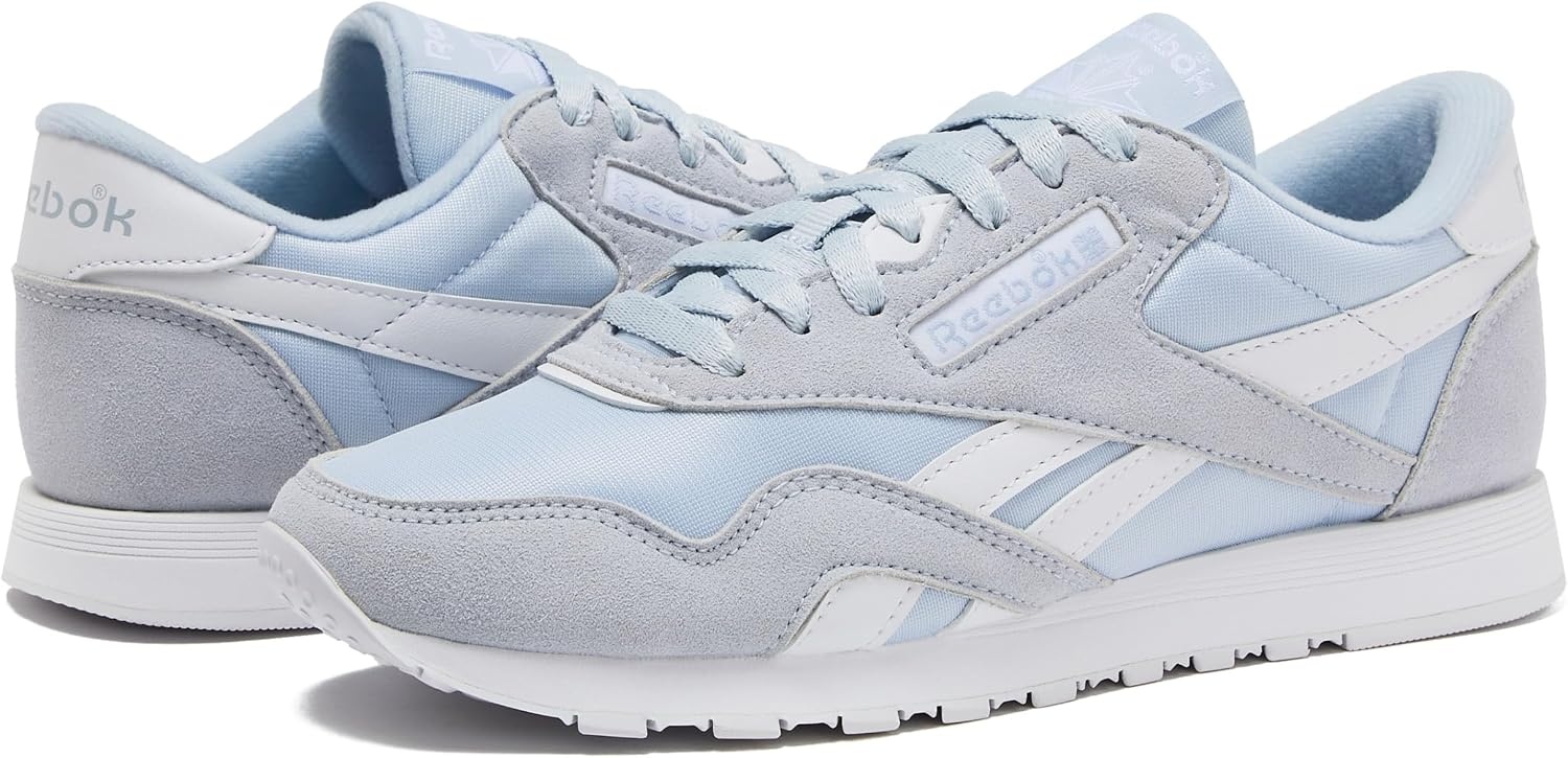 image:imageReebok Classic Nylon Womens Sneakers Casual Tennis Shoes WomenTranquil BlueTranquil BlueWhite