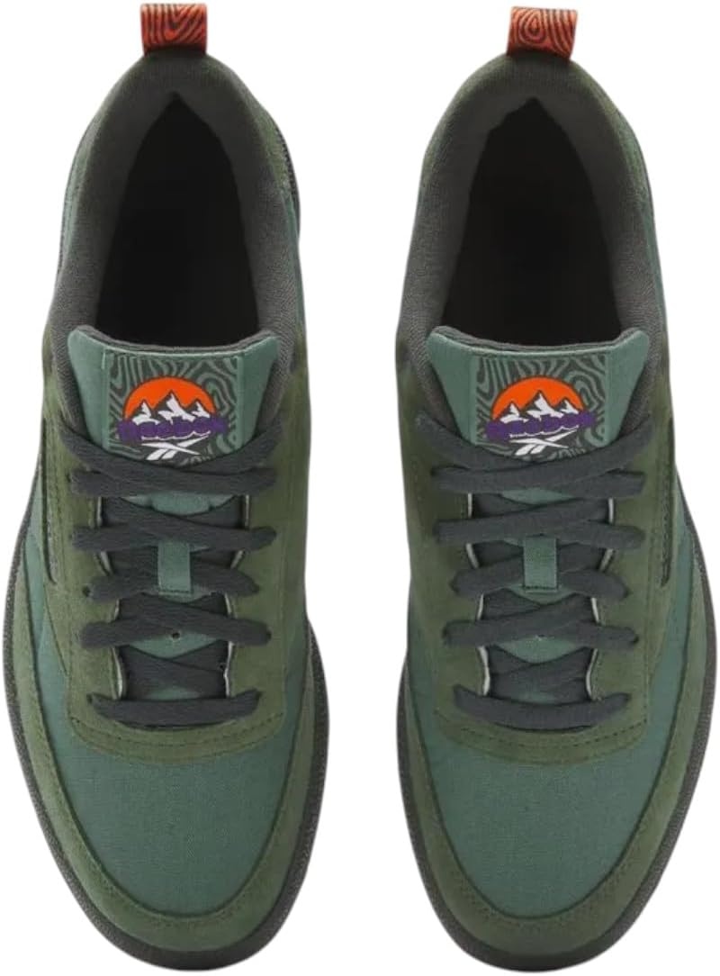 image:imageReebok Club C 85 Mens Tennis Shoes Casual Fashion White Sneakers for MenEscapegreenGrey6Pumporange