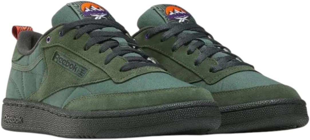 image:imageReebok Club C 85 Mens Tennis Shoes Casual Fashion White Sneakers for MenEscapegreenGrey6Pumporange
