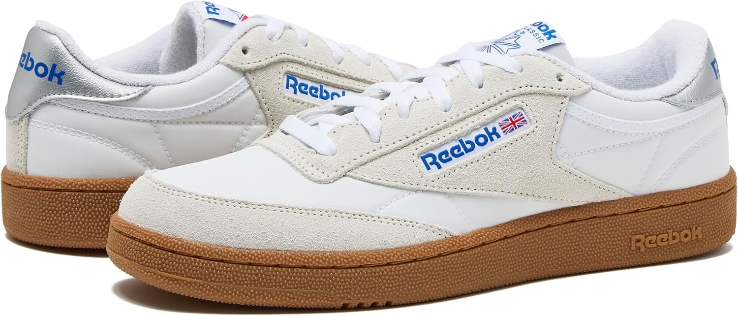 image:imageReebok Club C 85 Mens Tennis Shoes Casual Fashion White Sneakers for MenFootwear WhiteBarely GreyGum