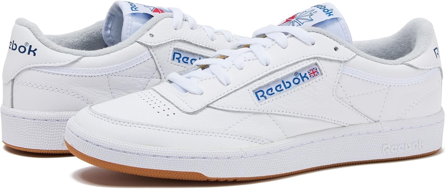 image:imageReebok Club C 85 Mens Tennis Shoes Casual Fashion White Sneakers for MenFootwear WhiteBlueGum