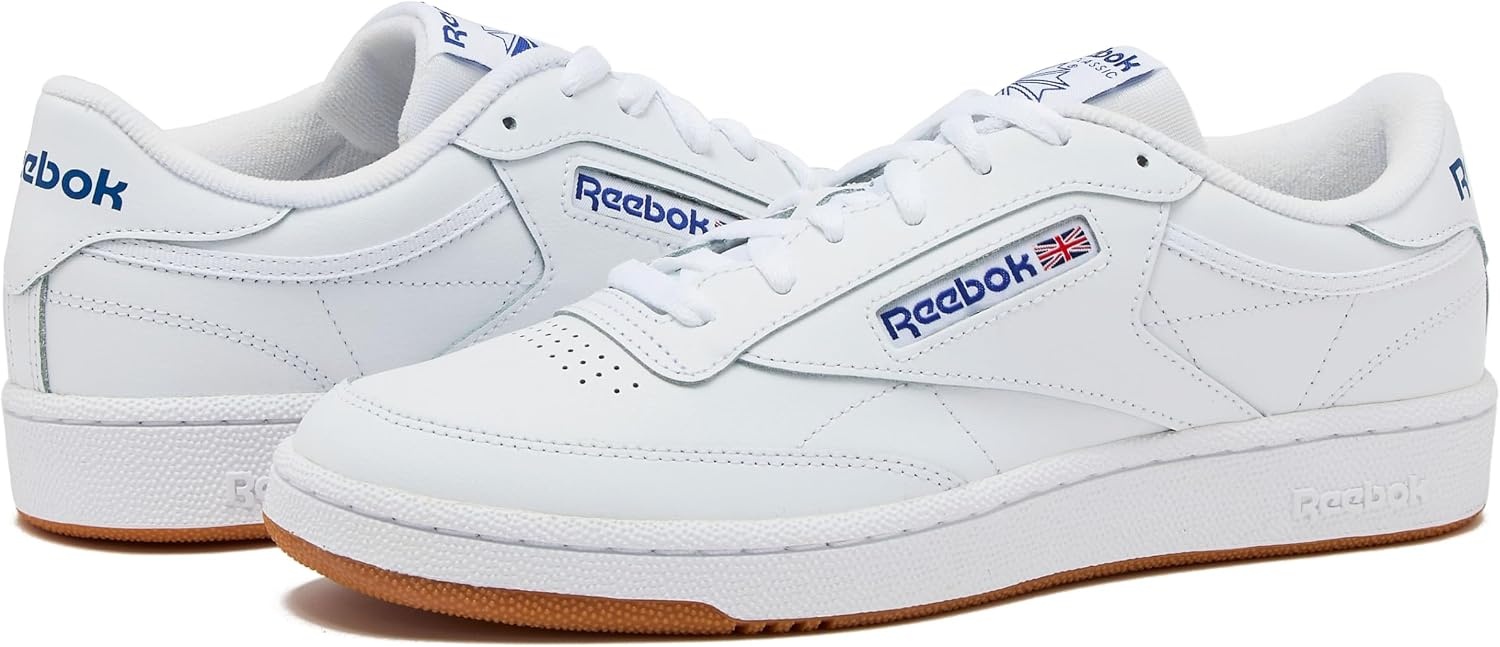 image:imageReebok Club C 85 Mens Tennis Shoes Casual Fashion White Sneakers for MenIntwhiteRoyalgum