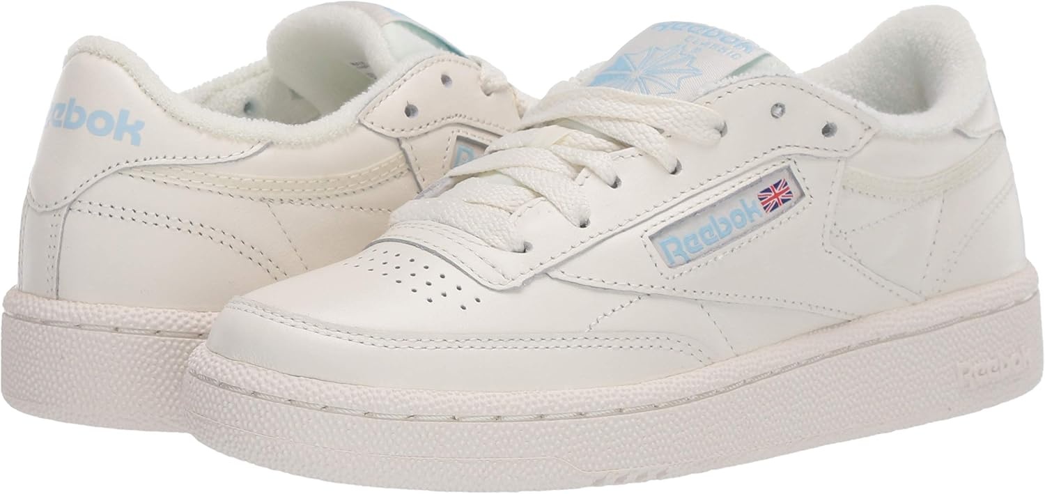 image:imageReebok Club C 85 Mens Tennis Shoes Casual Fashion White Sneakers for MenVintageclassic WhiteDenim Glow