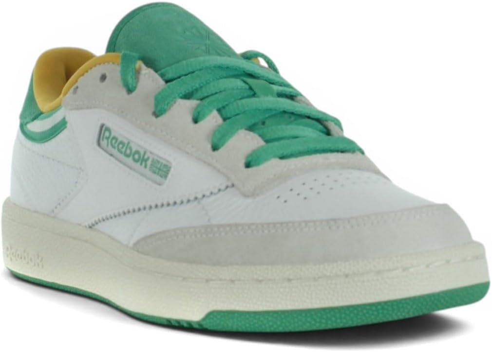 image:imageReebok Club C 85 Mens Tennis Shoes Casual Fashion White Sneakers for MenWhiteUpgrade GreenChalk