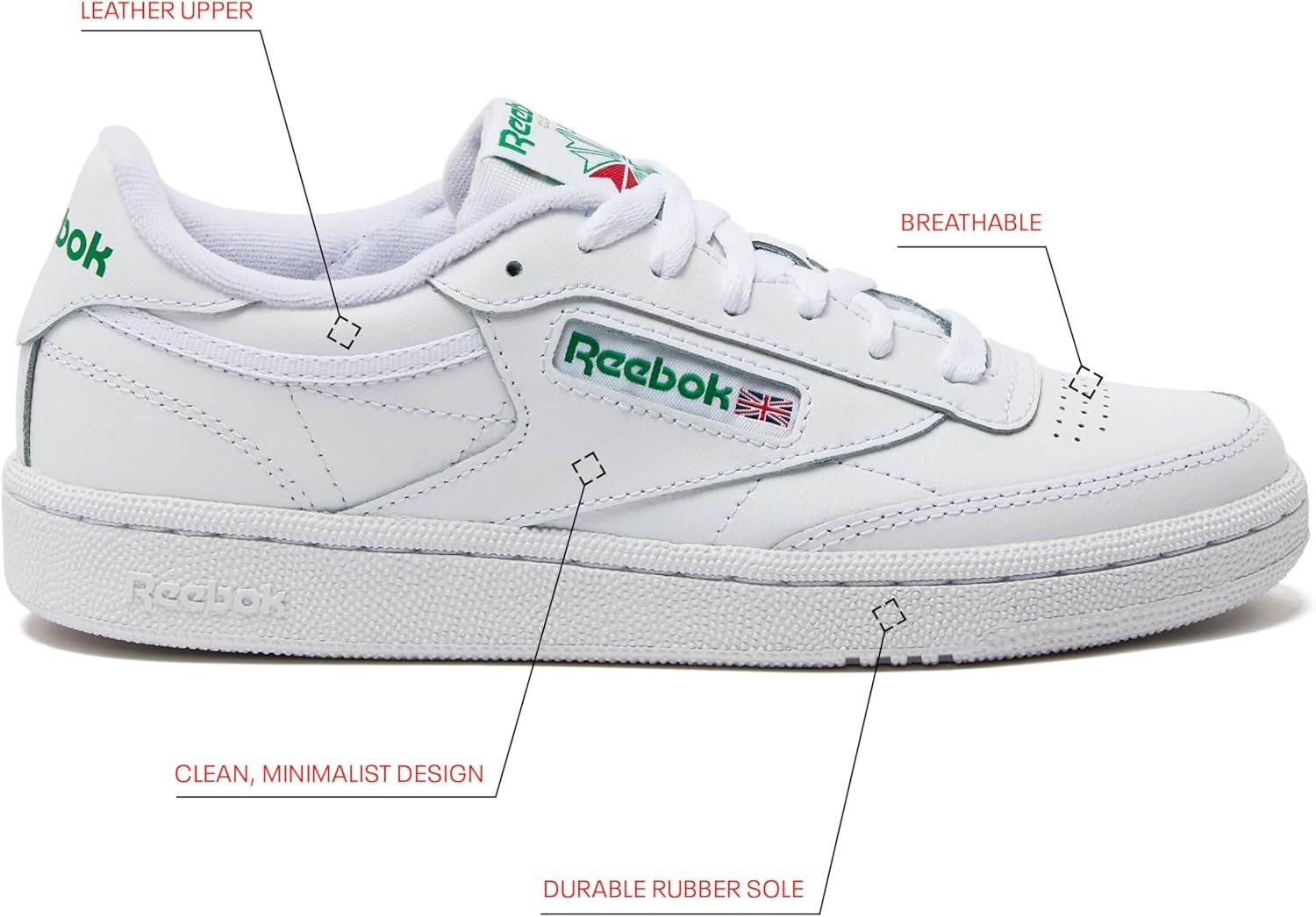 image:imageReebok Club C 85 Tennis Shoes for Women Casual Womens SneakersFootwear WhiteFootwear WhiteGold Metallic