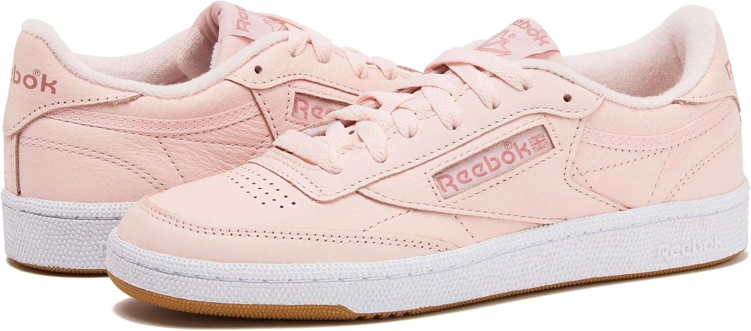 image:imageReebok Club C 85 Tennis Shoes for Women Casual Womens SneakersPure PinkGentle PinkFootwear White