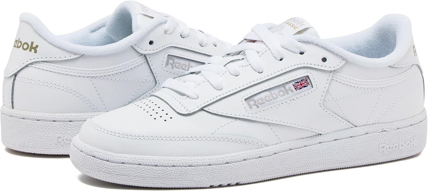 image:imageReebok Club C 85 Tennis Shoes for Women Casual Womens SneakersWhiteLight Grey