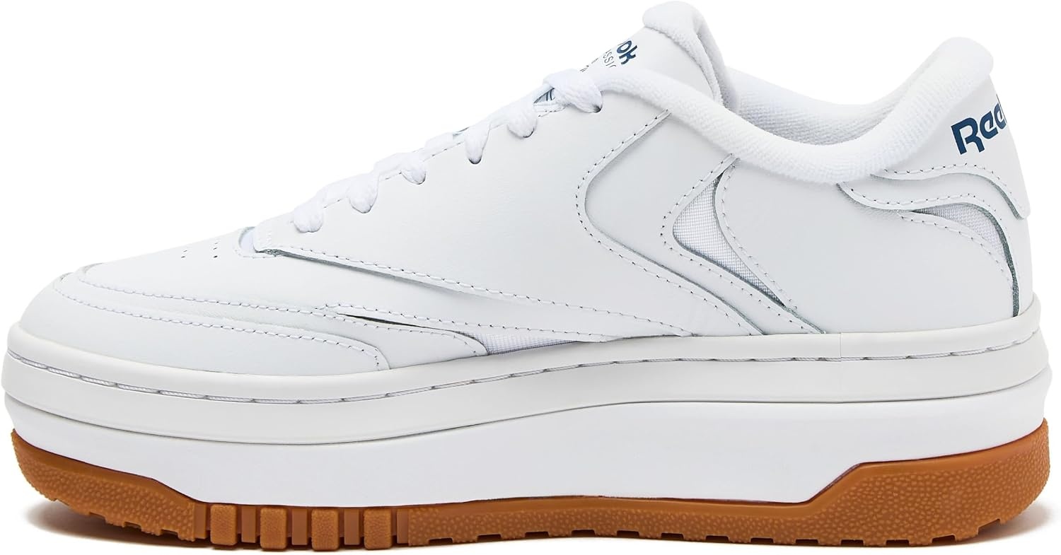 image:imageReebok Club C Extra Platform Sneakers for Women White Casual Tennis Womens Fashion Sneakers Womens Shoes Size 5 to 11Footwear WhiteFootwear WhiteVector Blue