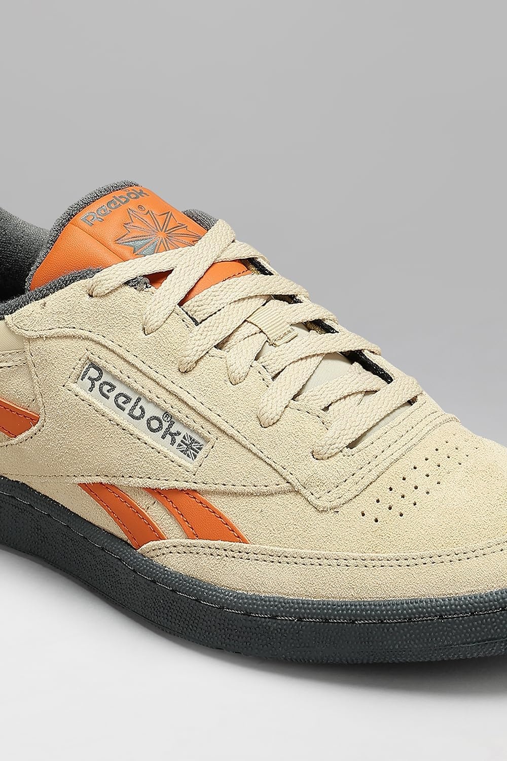 image:imageReebok Club C Revenge Vintage Sneakers for Men Casual Tennis Mens ShoesSimplebeige Grey5 Rust Orange