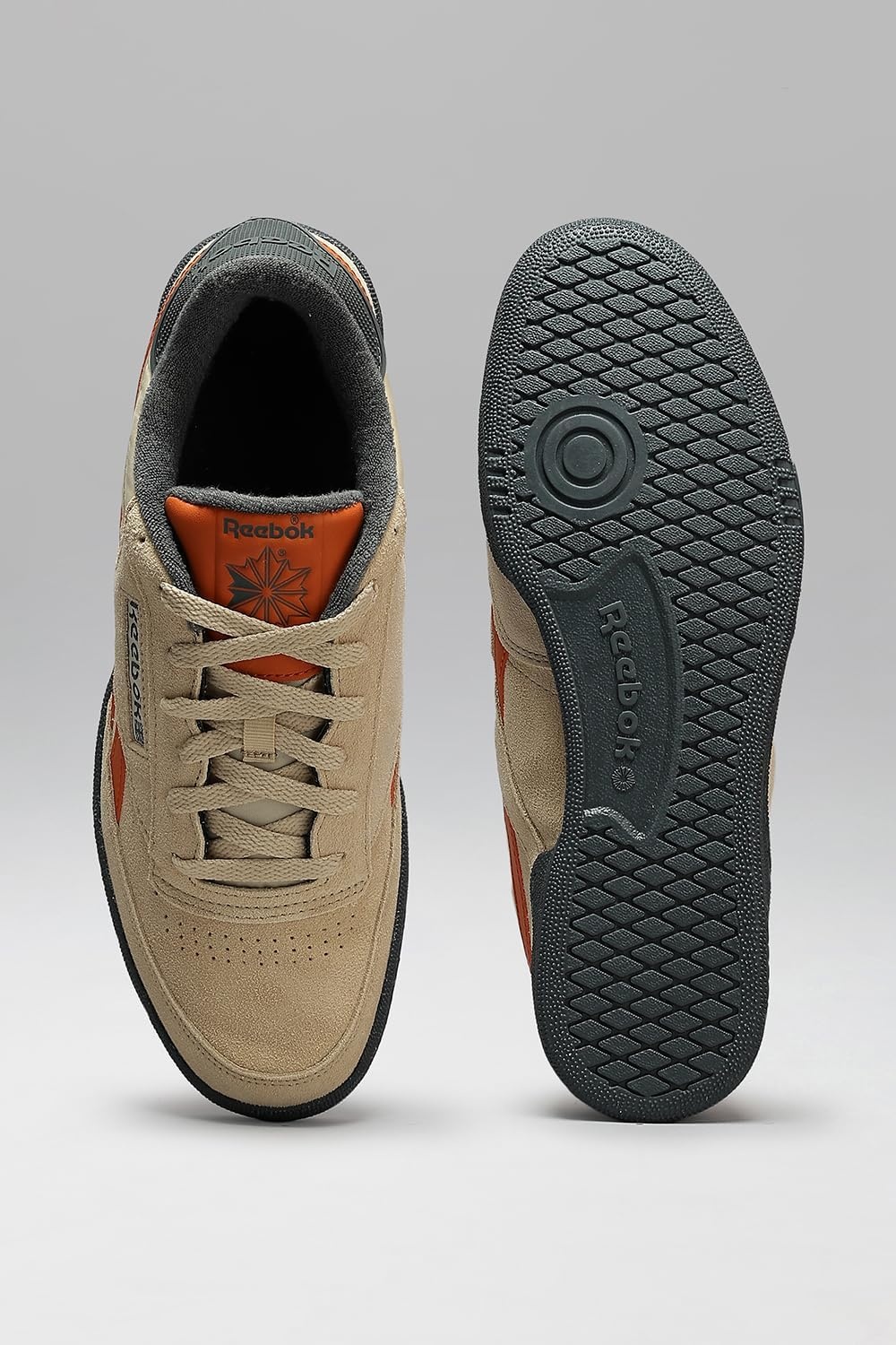 image:imageReebok Club C Revenge Vintage Sneakers for Men Casual Tennis Mens ShoesSimplebeige Grey5 Rust Orange