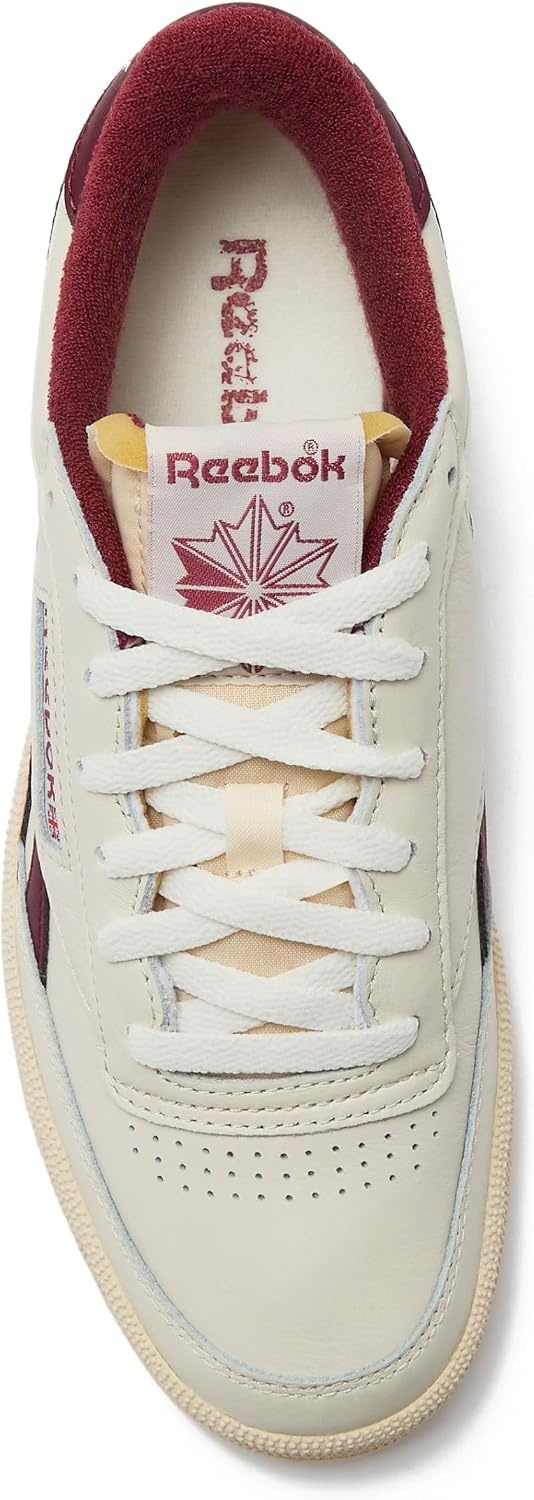 image:imageReebok Club C Revenge Vintage Sneakers for Men Casual Tennis Mens ShoesVintage ChalkPaper WhiteClassic Burgundy