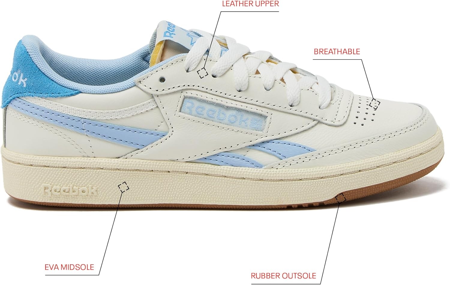 image:imageReebok Club C Revenge Vintage Womens Shoes Casual Womens Fashion SneakersChalkY2k BlueRecovery Blue