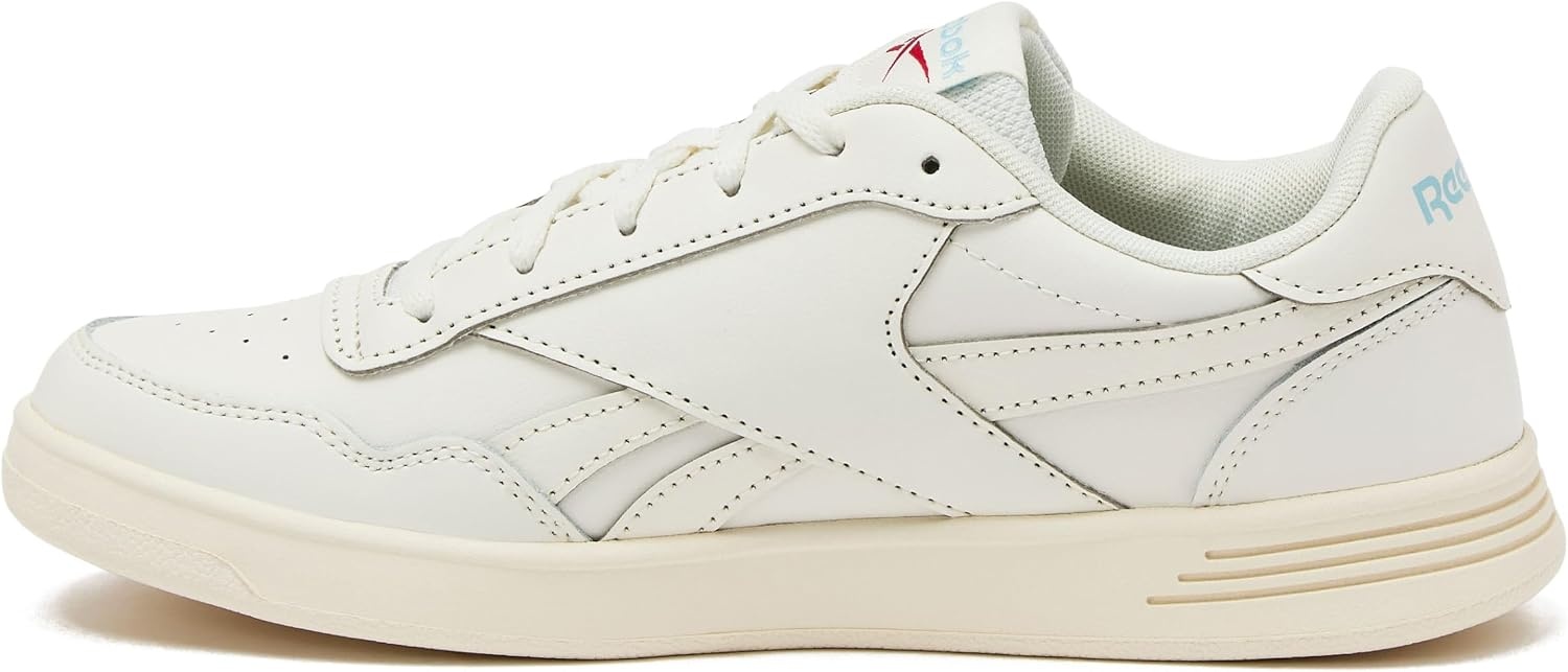 image:imageReebok Court Advance Womens Sneakers Casual Fashion White Sneakers for WomenChalkBlue PearlVector Red