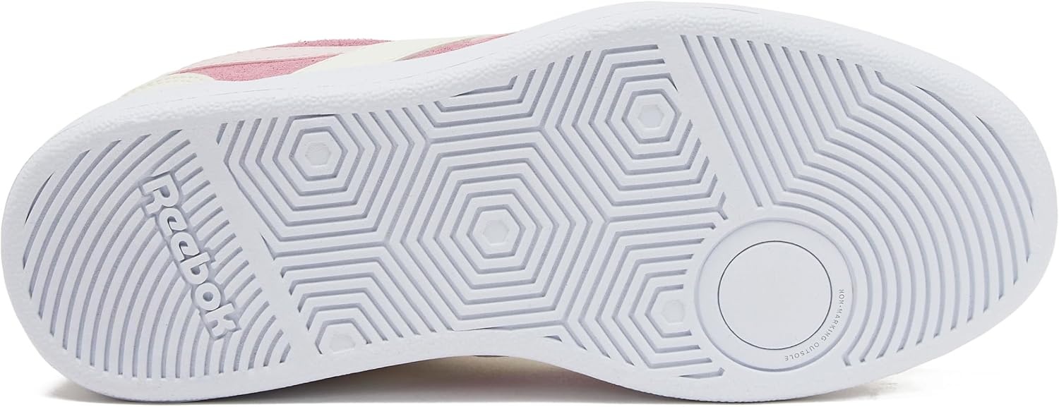 image:imageReebok Court Advance Womens Sneakers Casual Fashion White Sneakers for WomenFootwear WhiteChalkFrosted Berry