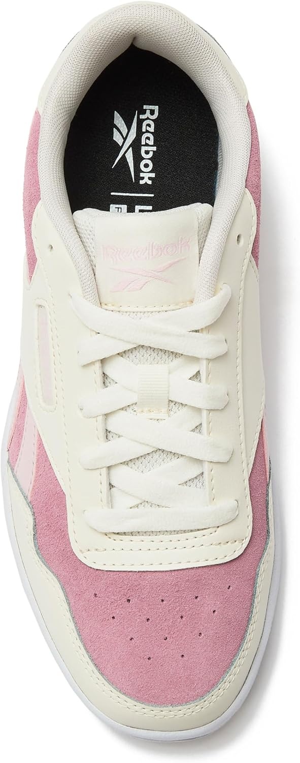 image:imageReebok Court Advance Womens Sneakers Casual Fashion White Sneakers for WomenFootwear WhiteChalkFrosted Berry