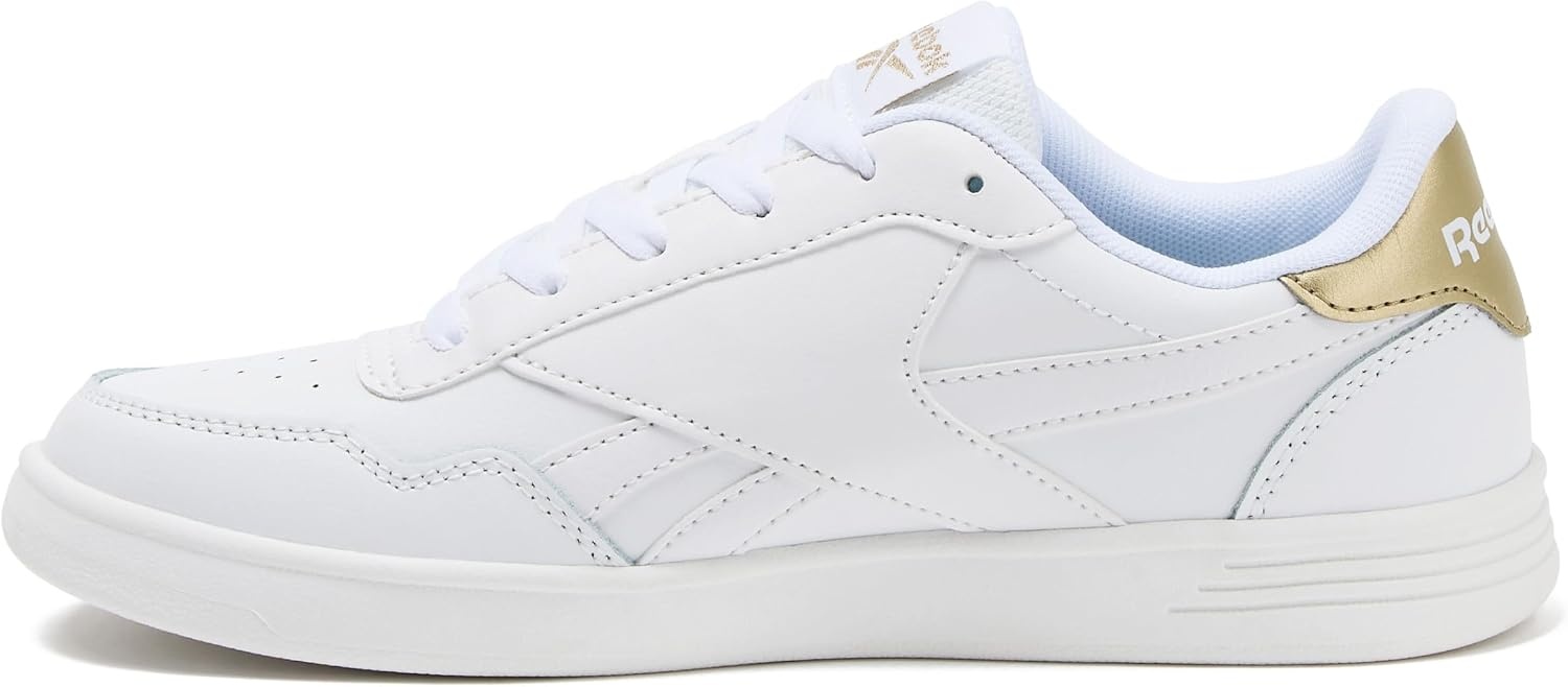 image:imageReebok Court Advance Womens Sneakers Casual Fashion White Sneakers for WomenFootwear WhiteFootwear WhitePale Gold