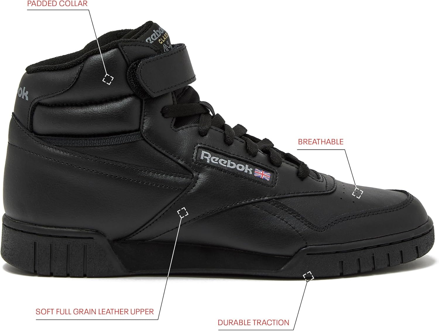 image:imageReebok EXOFIT HI High Top Basketball Shoes for Men Retro Mens SneakersBlack