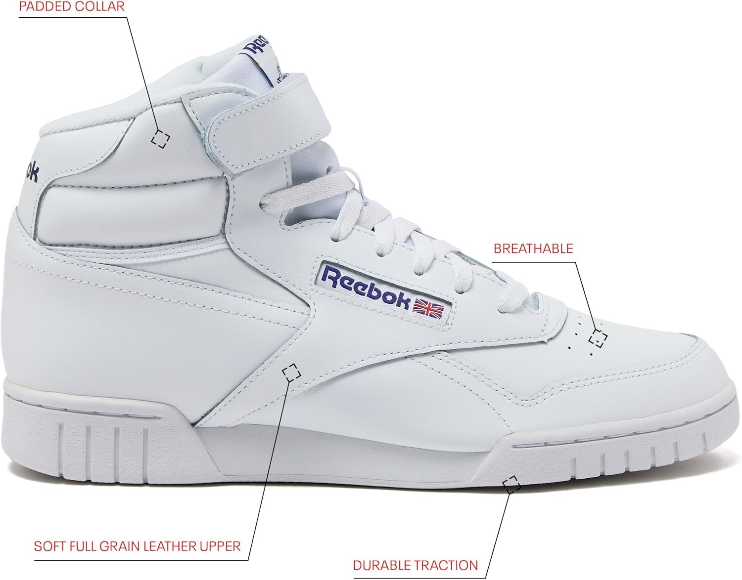 image:imageReebok EXOFIT HI High Top Basketball Shoes for Men Retro Mens SneakersWhite