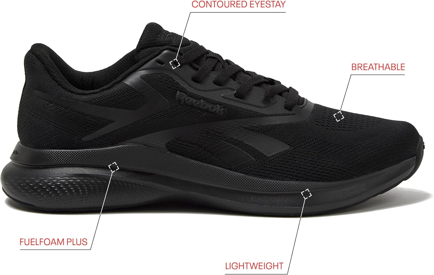 image:imageReebok Energen Run 4 Running Shoes for Men Lightweight Athletic Mens Sneakers Size 65 to 14BlackBlackBlack