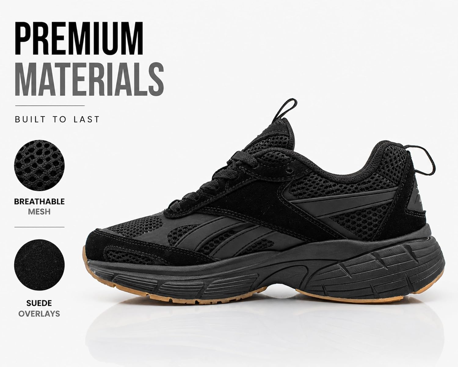 image:imageReebok Energen Run 4 Running Shoes for Men Lightweight Athletic Mens Sneakers Size 65 to 14Light BlackDark Black