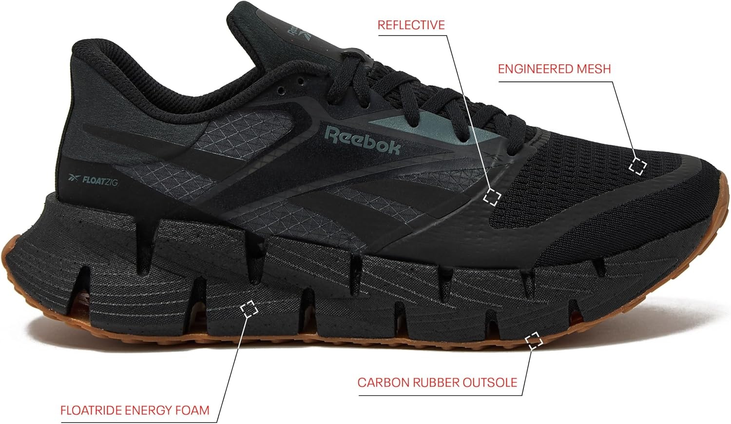 image:imageReebok Floatzig Running Shoes for MenCore BlackPure Grey6Reebok Lee10